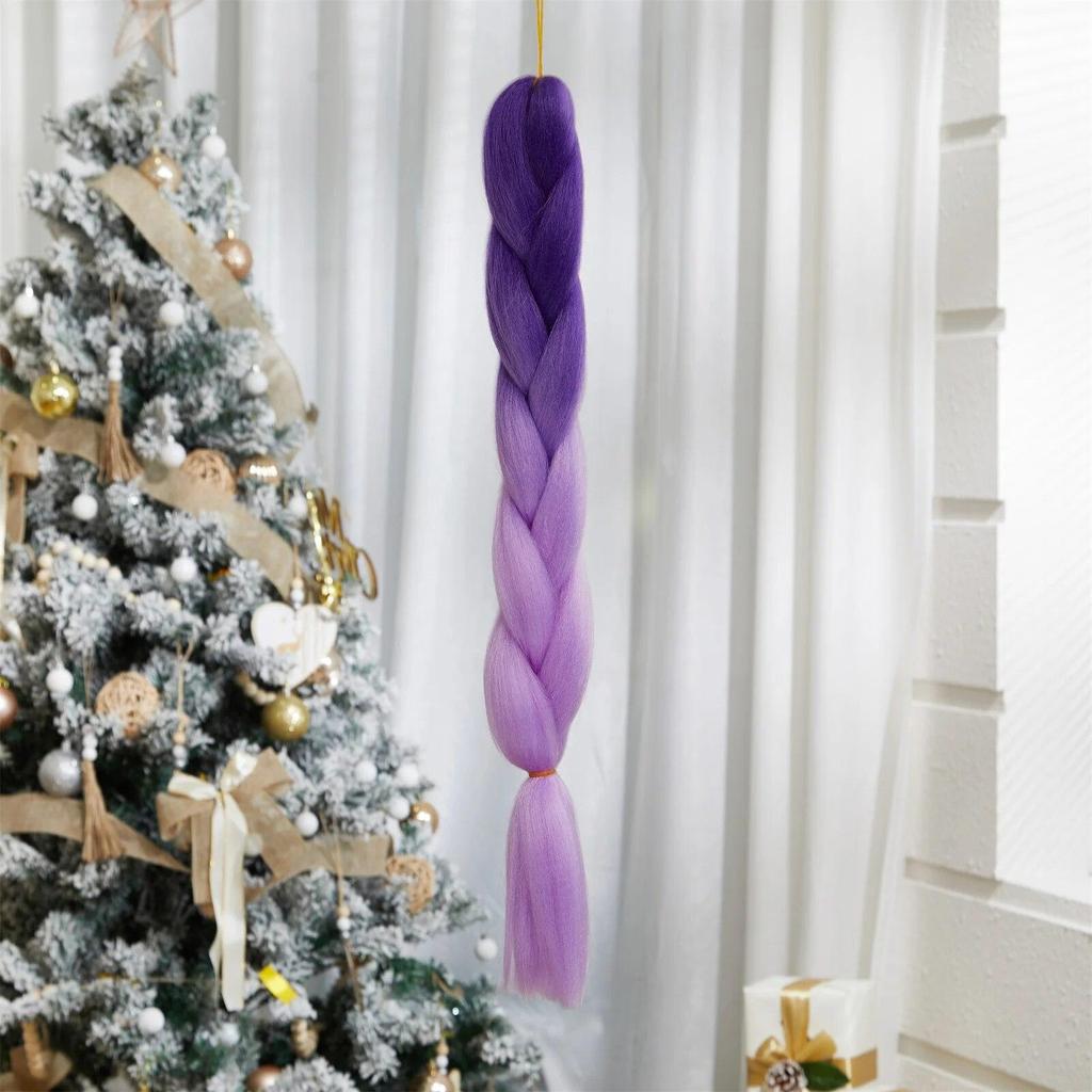 ALAN EATON Синтетические наращивания волос радужного цвета Jumbo Braid 24 дюйма, высокотемпературные волокна для наращивания волос, вязаные крючком своими руками