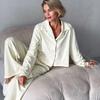 European and American autumn and winter new velvet loungewear soft and skin-friendly velvet pajamas long-sleeved trousers set