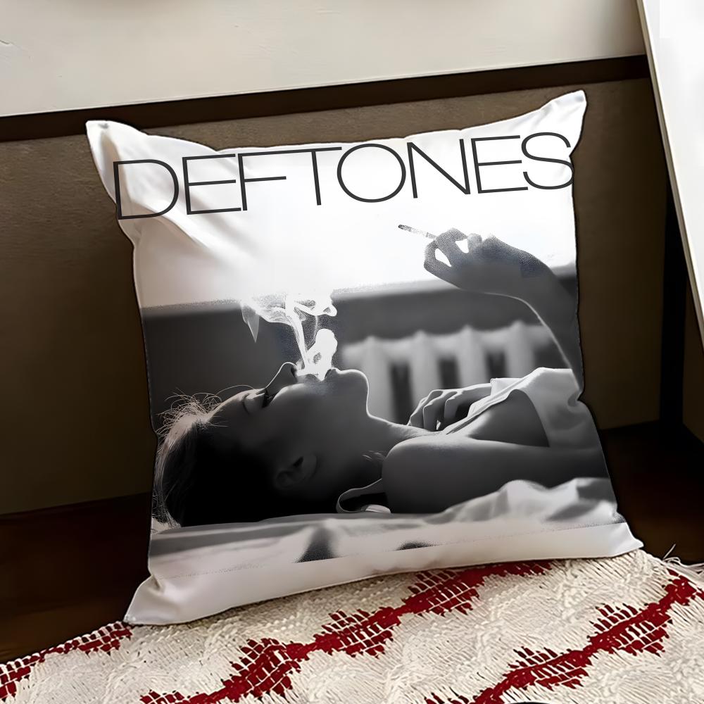Band DDeftonesS Cushion Cover Reversible Soft Durable Pillow Cover Home Car MultiScene Use for Daily Comfort