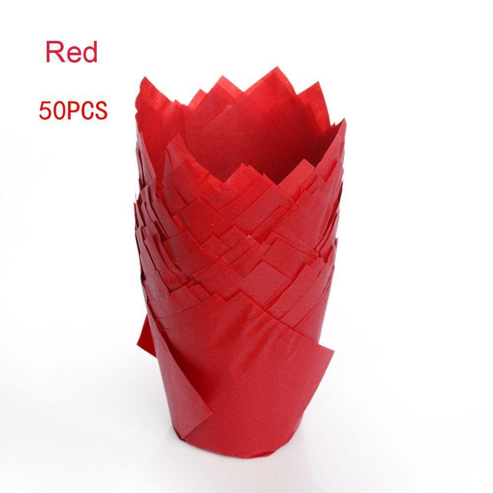 Bakeware Tulip Baking Cup Pastry Tools Cupcake Liners New Greaseproof Paper Party Supplies