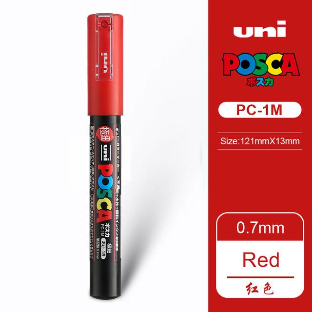 Маркер-краска Uni POSCA, 39 цветов PC-5M/44 PC-3M/36 PC-1M, Акриловые маркеры для рисования по камню, граффити, Художественные принадлежности