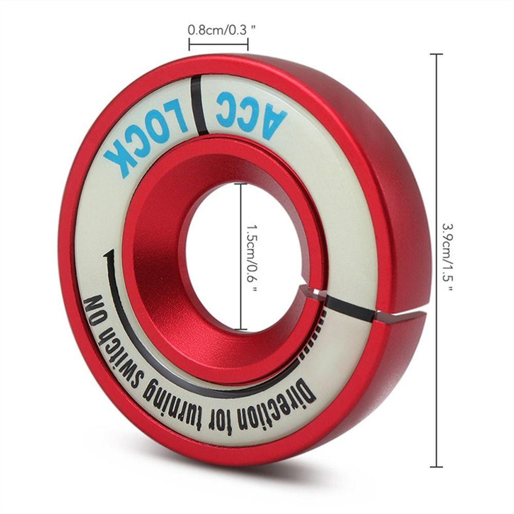 Zinc Zinc Alloy Luminous Ignition Switch Cover Ignition Key Ring Cover Car Switch Sticker Start Button Cover