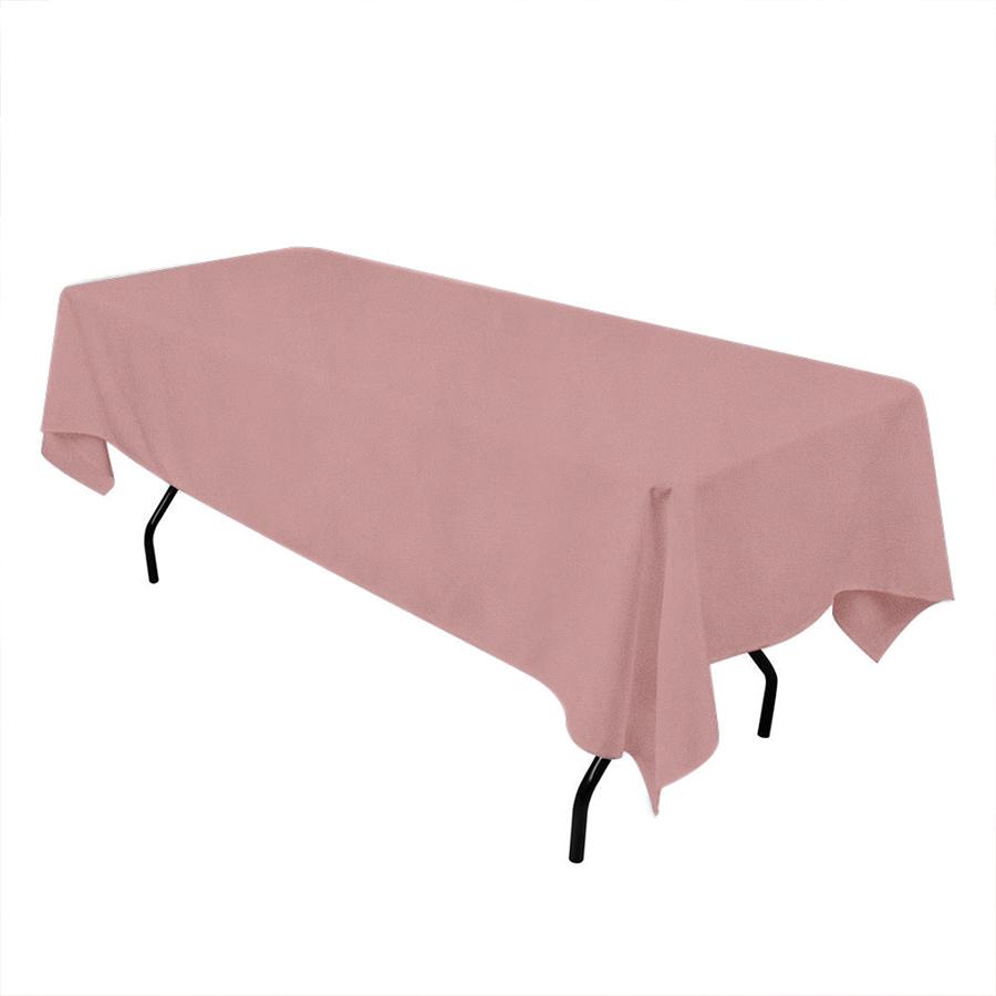Matte Velvet Tablecloth, Powder Pink, For A Table 140X240Cm