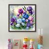 Полный комплект для вышивки крестом из эко-хлопка 11CT Printed Flower Art