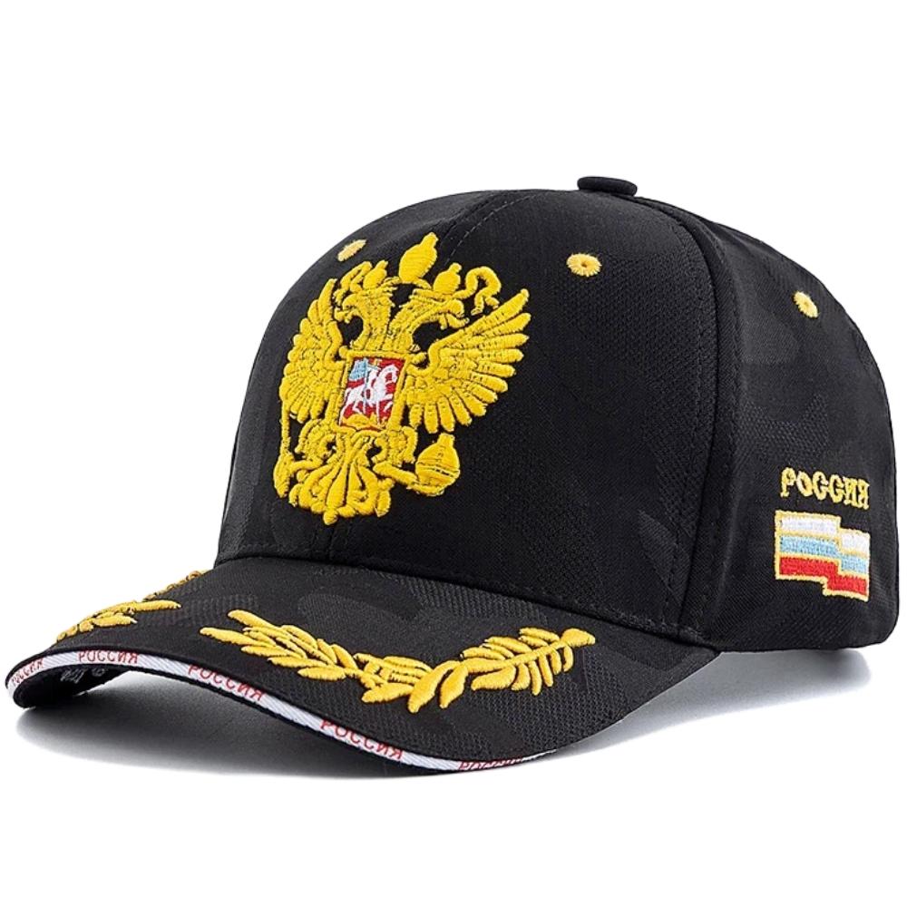 Unisex Caps Russian Double-Headed Eagle Flag Emblem Embroidery Baseball Cap For Men Women Casual Outdoor Sports Hat Cap