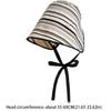 Casual Ribbon Women Striped Fisherman Hat Solid Color Wide Brim Summer Sun Hat Sun Protection Breathable Sunshade Hat Outdoor