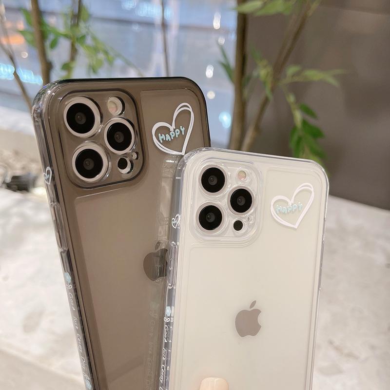 Простая пара Чехол для iPhone 16 Apple Мобильного телефона 16 Pro Max Прозрачный 13 Подходит для 8plus Боковой XS Мягкий Чехол