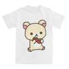 Leisure Rilakkuma Strawberries T-Shirts Women Round CollarT Shirts Animal Bear Short Sleeve Tees Women's Clothing Tops