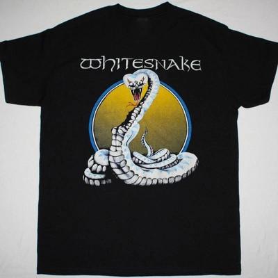 WHITESNAKE В ТУРЕ '87 Черная Унисекс Футболка