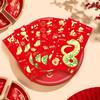 6 Pcs Chinese Style New Year Money Red Envelope Stamping Gold Lucky Money Bag  Home