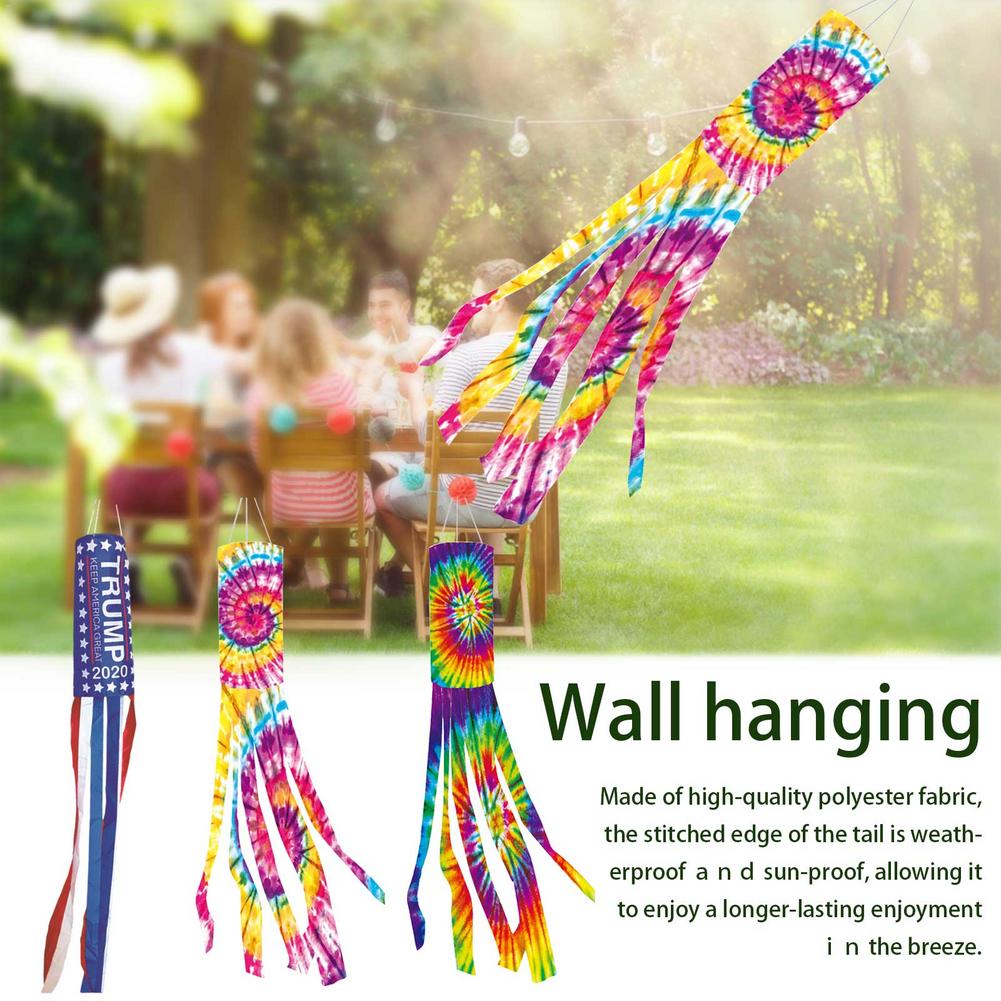 Тай-дай Флюгер Уличный Флаг Направления Ветра Царапиноустойчивый Ветрозащитный Радужный Флюгер Флюгер Украшение Двора Флаг