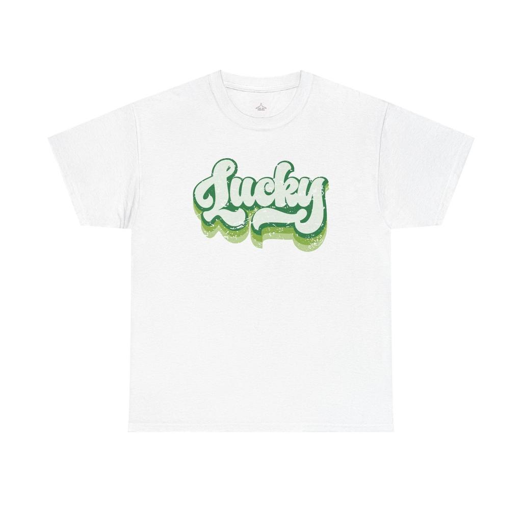 Lucky Charm Unisex Heavy Cotton Tee, Casual Wear, Gift for St. Patrick's Day,