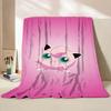 Pokemon Jigglypuff Flannel Kids Blanket Cartoon Cute Plush for Home Bedroom Sofa Picnic Office Cover Soft Blankets Winter Gifts