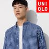 Broad Shirt  Long Sleeve Button Down Collar Check  B