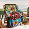 1PC Illuminati All-Seeing Eye printed blanket, all season lightweight home office outdoor nap multifunctional blanket