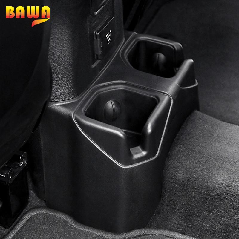Подстаканник для автомобиля BAWA для Jeep Wrangler JL 2018, внутренняя часть, держатели для напитков на заднее сиденье, автомобильные аксессуары для