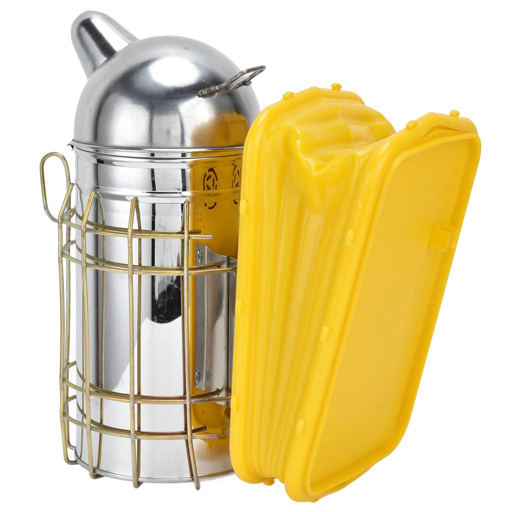 Дымарь для пчелиного улья с заостренным концом и защитной панелью из нержавеющей стали для пчелиного дома