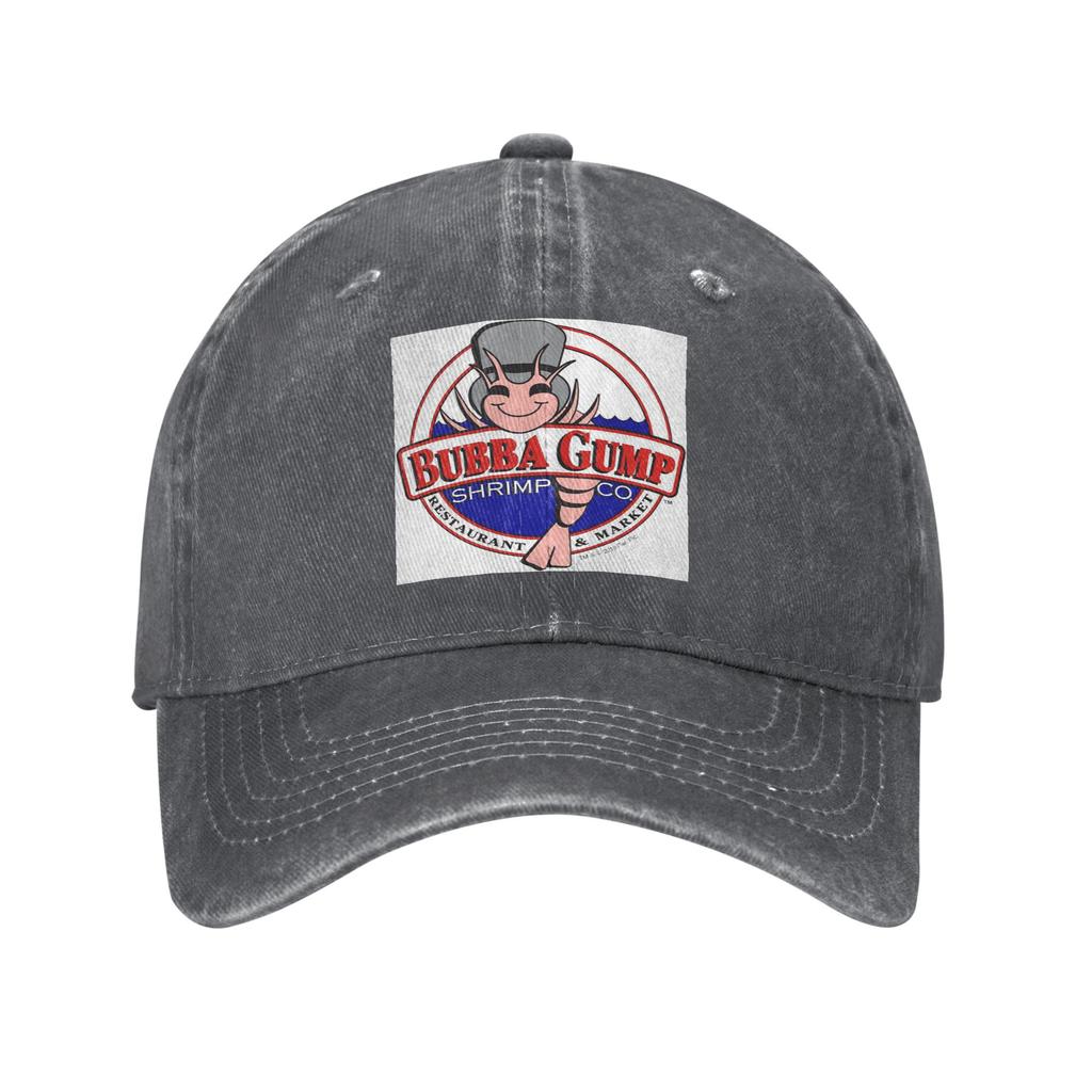 Bubba Gump Forest Shrimp Seafood Denim Fabric Cap Casual Baseball Caps Adjustable Hat Summer Unisex Baseball Hats