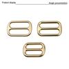 Прямоугольная металлическая пряжка-регулятор для ремня, фурнитура для сумок