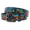 Original Design Fashion Y2K Trend Painted Graffiti Tortoise Pu Printed Pin Buckle Belt