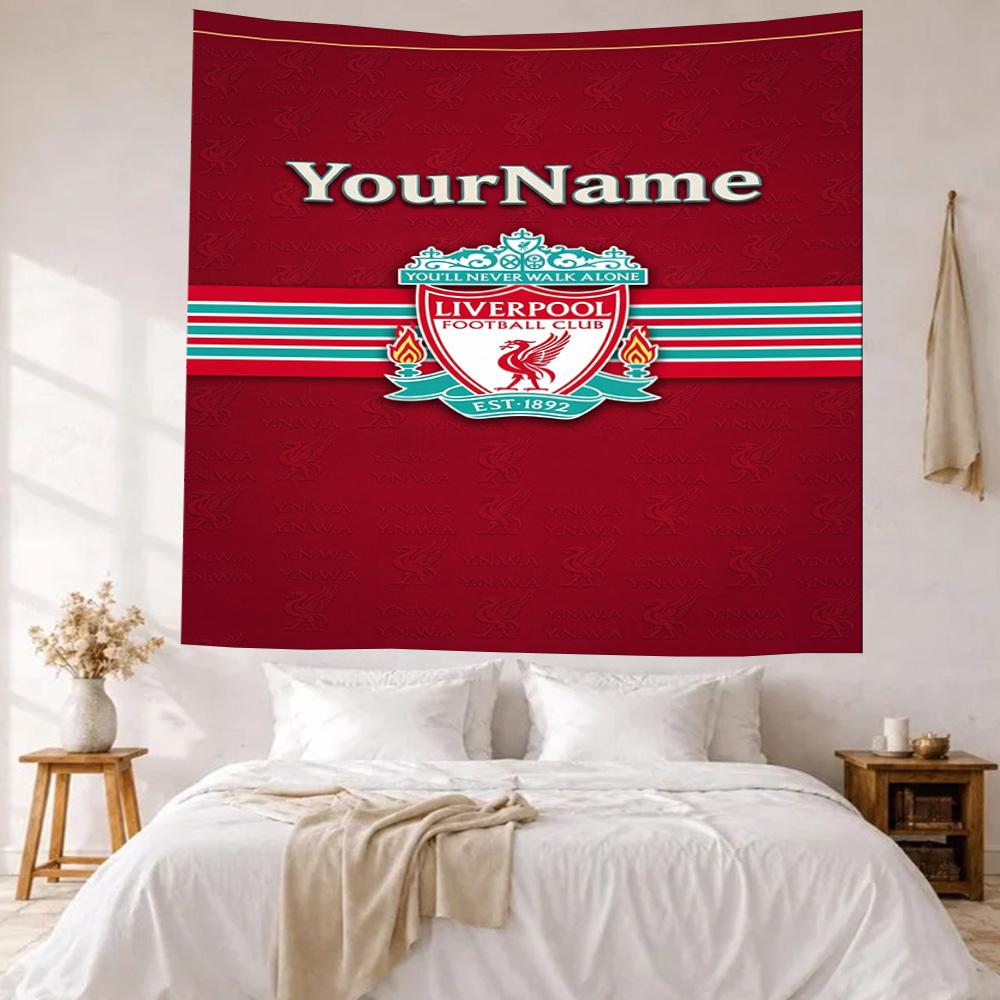 Liverpool Custom Your Name Wall Decor Tapestry Art For Pet Memorial Birthdaywedding Party Backdrop Family Gift