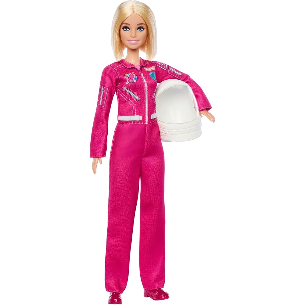 Игровой набор Barbie Космический пилот с аксессуарами для ролевой игры, для детей от 3 лет, розовый JKF77