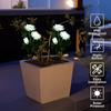 Plug-in Rose LED Solar Light Simulation Flower Decoration Outdoor Solar Garden Light Fairy Swaying Solar Flower Lamp Lawn