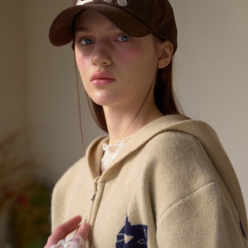 Кепка с винтажным логотипом leterie LR_КОРИЧНЕВАЯ