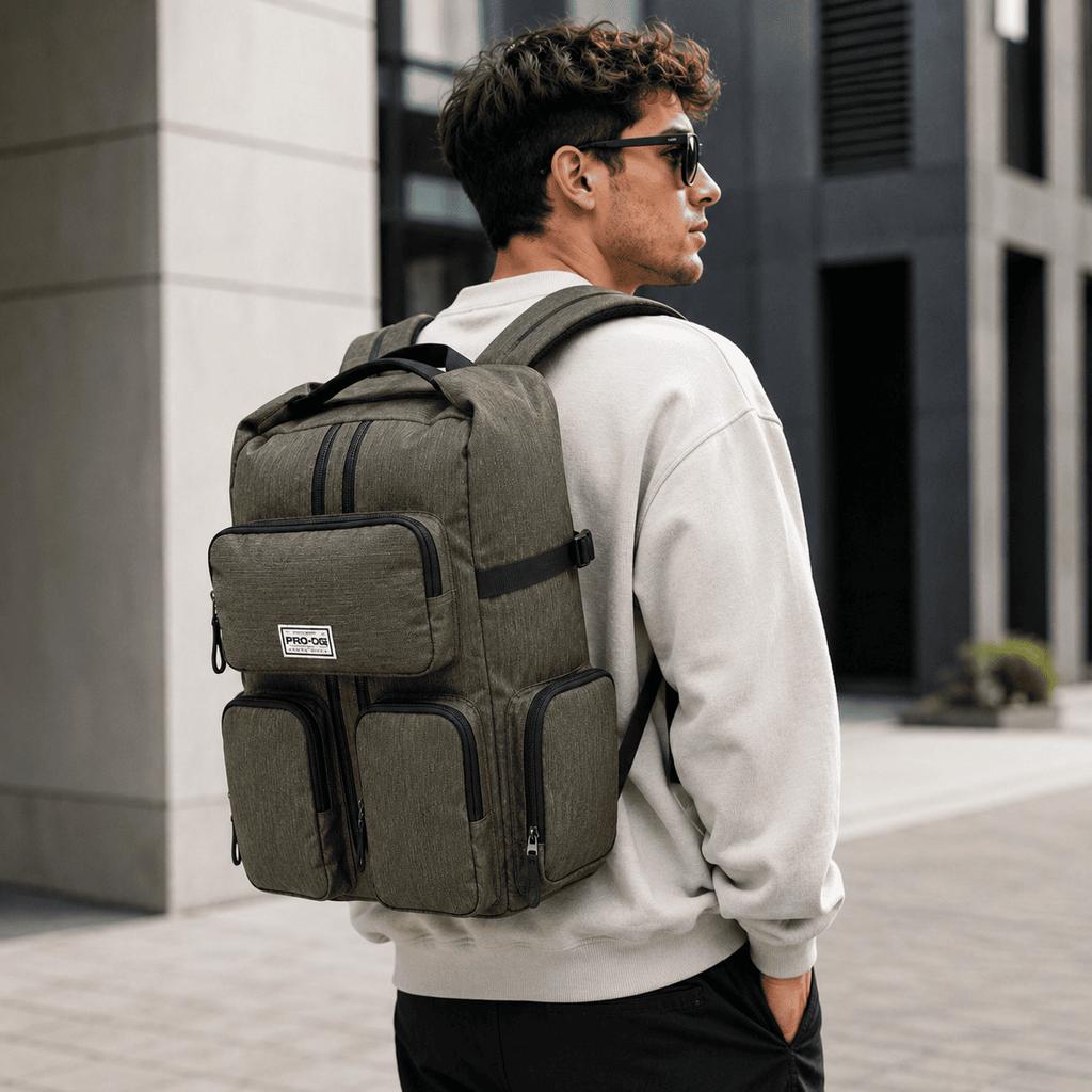 Two-compartment Urban School Backpack Premium Army Green 35X44X17