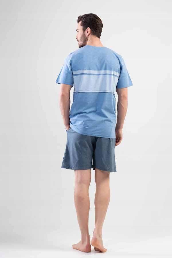 Piżama Męska Bawełniana Krótki Vienetta 1Xl + Size