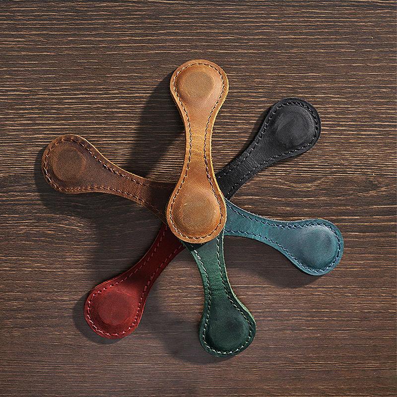 Кожаные закладки Практичные магнитные закладки Двусторонние магнитные пряжки Закладки для блокнотов Зажимы для страниц Подарок