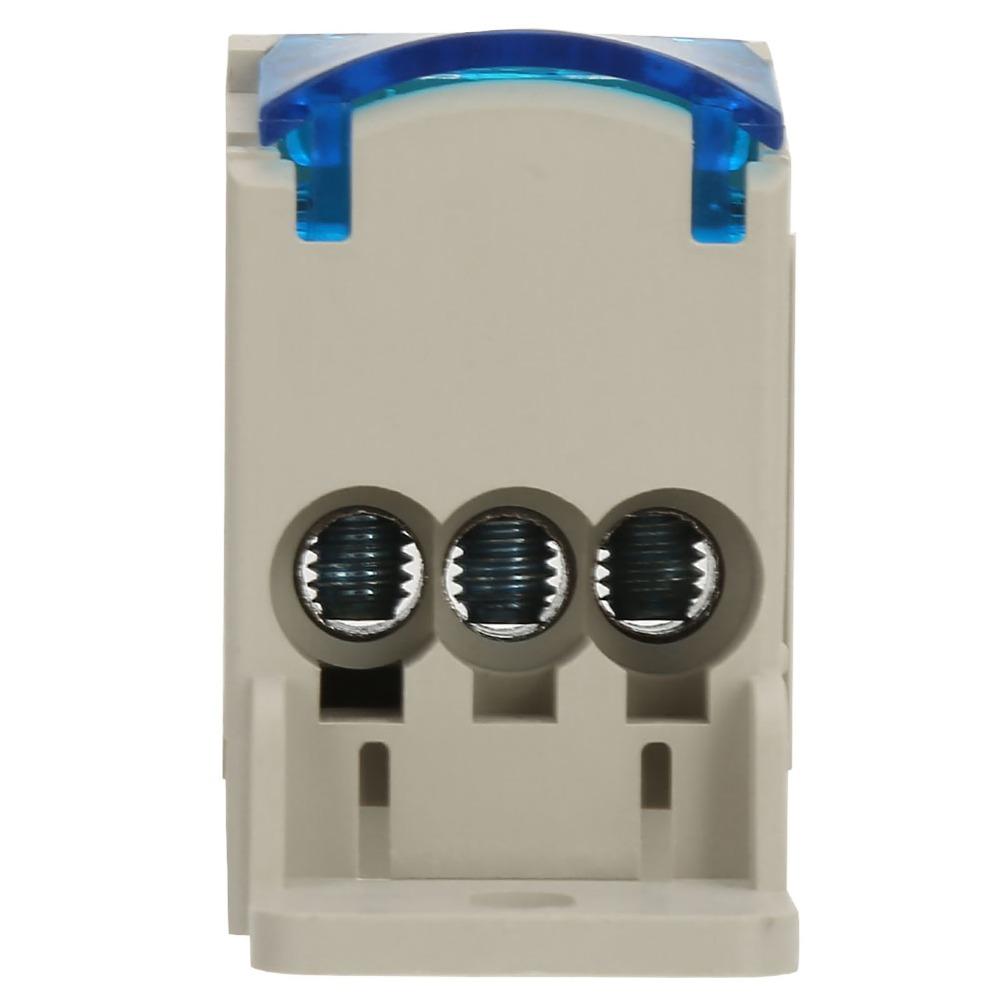 80A DIN Rail Terminal Block With Cover Power Junction Box Computer Room Cabinet