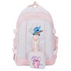 Angel Pattern Stitch School Backpack Anime Design Schoolbag Large Capacity Bag