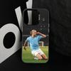 Чехол для телефона Звезды футбола Э-Эрлинга Х-Холанда для iPhone 17,16,15,14,13,12,11 Plus,Pro Max,XS,ЦветнойСеребристый Покрытие Внутренняя Крышка