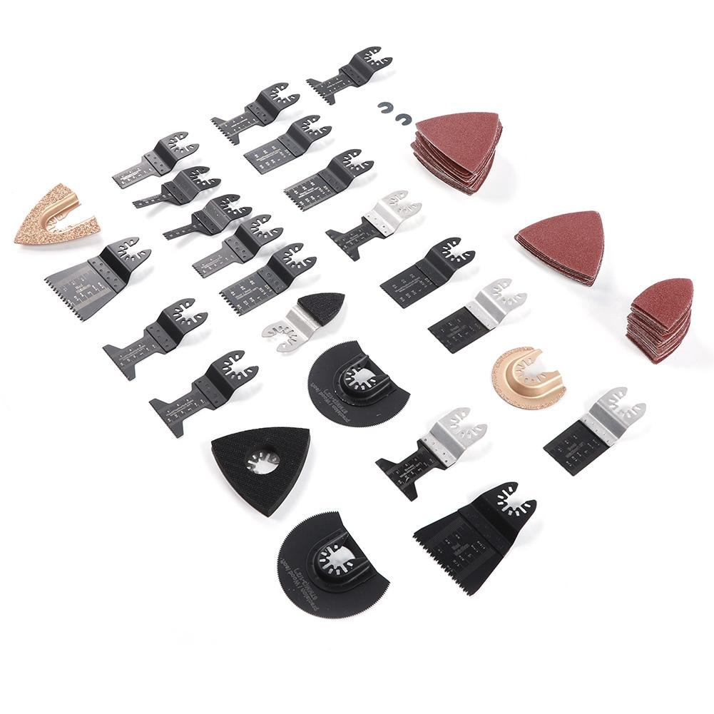 100 шт. Универсальные колебательные пильные полотна из высокоуглеродистой стали, режущий инструмент для дерева, пластика, ПВХ