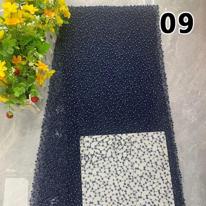 90x125 см Роскошная вышивка Жемчуг Блестки Свободные Бусины Ткань DIY Материал для Рукоделия Платье Высокое Качество Ручная Работа Жемчужные Бусины Сетка