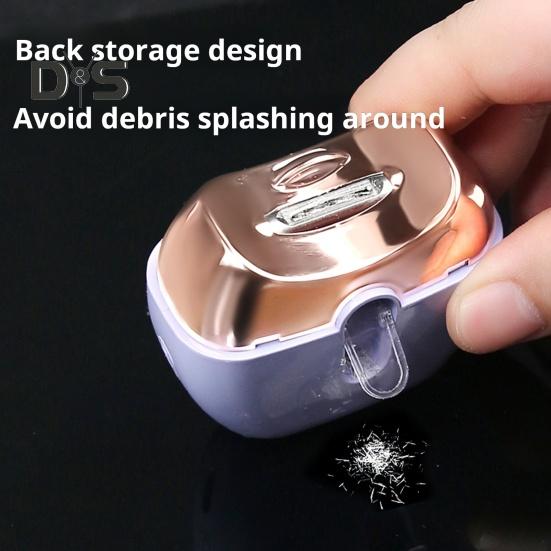 Электрическая машинка для стрижки ногтей, полировщик со светодиодной подсветкой, 2-скоростная, регулируемая, тип C, перезаряжаемая, автоматическая пилка для ногтей для детей, взрослых, пожилых людей, маникюр