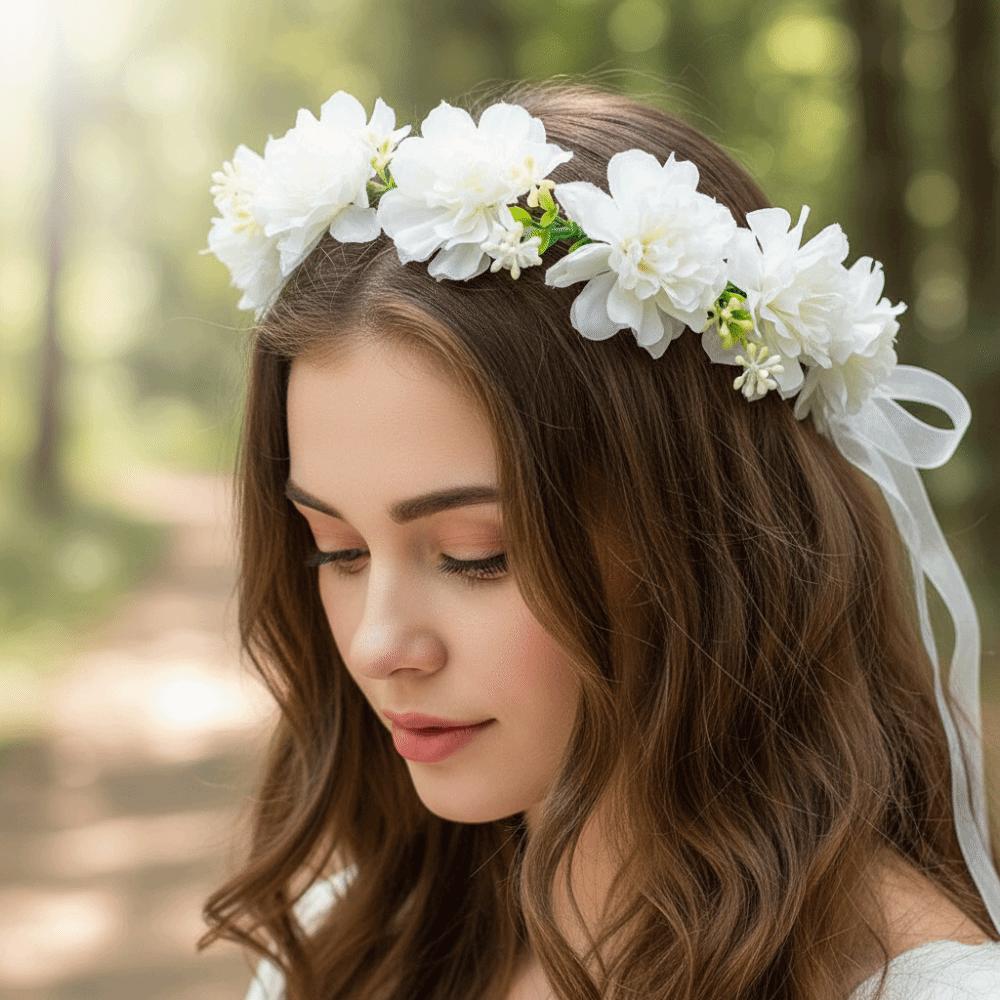 Simulation Flower Simulation Wreath Bohemia Style Wedding Headwear Flower Headband Hair Hoop