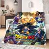 Dragon Ball Cartoon Flannel Blanket Stylish Print Ideal For Home Sofa Bed Chair Picnic Travel -HE2