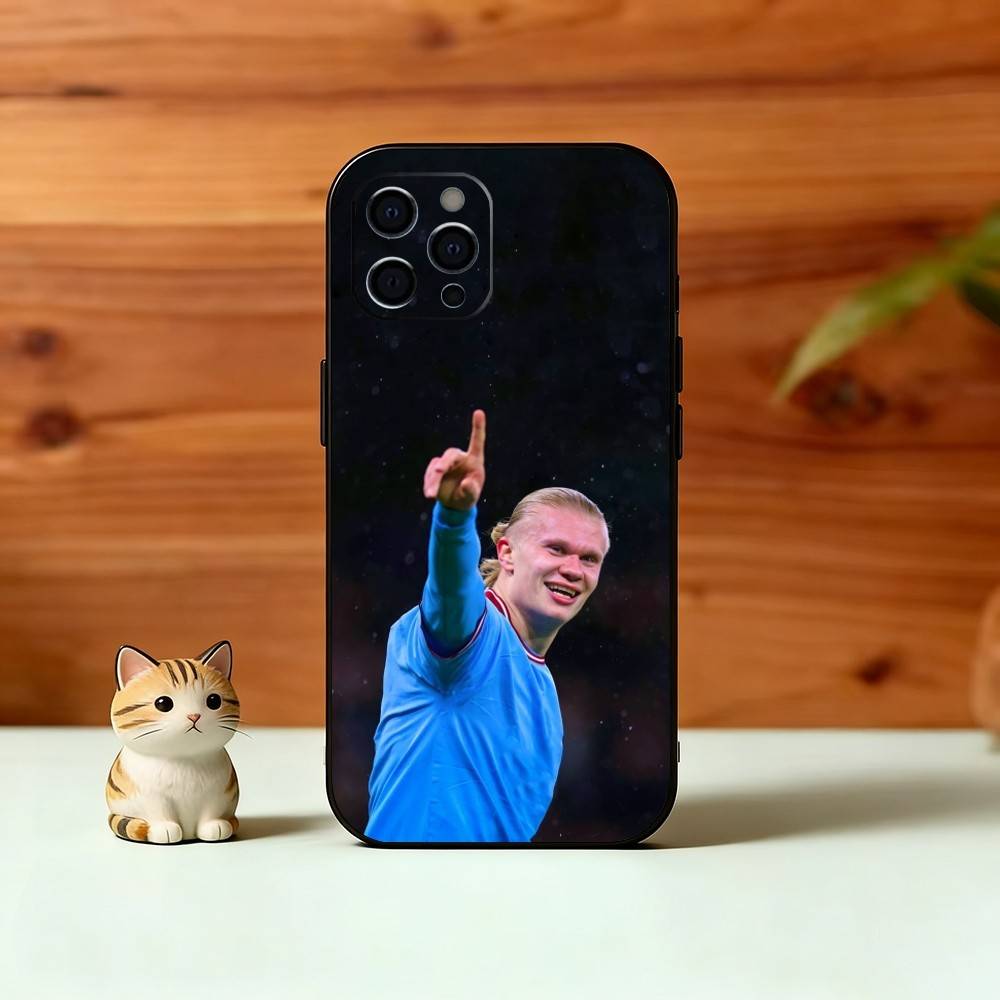 Чехол для телефона Звезды Футбола Э-Эрлинга Х-Холанда Для iPhone 17, 16,15,14,13,12,11 Plus,Pro Max, Другие Мягкий Черный Чехол