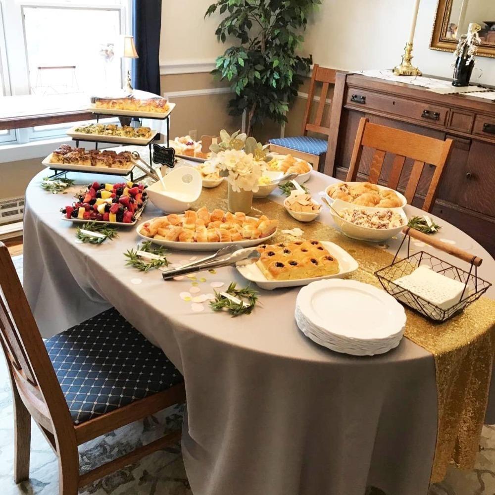 4 Pcs 30x180cm Table Runners Glitter Dining Table Runner Sequin Table Cover Runners for Party Wedding Birthday Bridal Shower Decorations