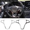 For Mercedes Benz A B C E GLA GLC CLA GLE GLS Class W246 W205 W213 X253 X156 Car Steering Wheel Cover Decoration Trim