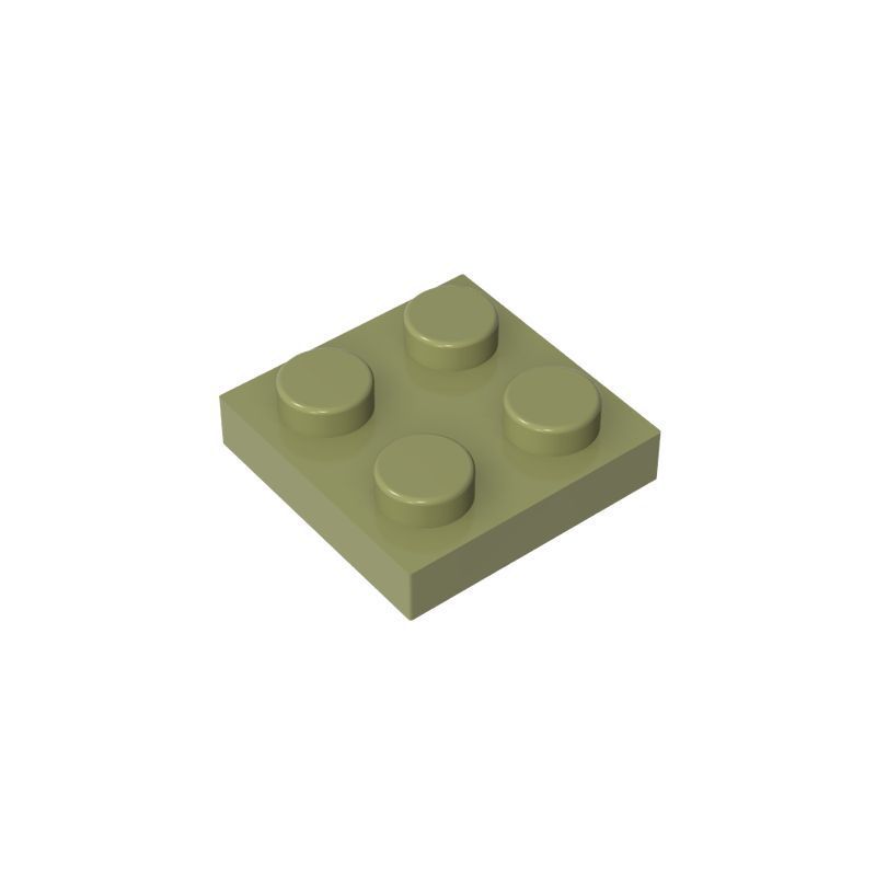 20 шт. Детали MOC 3022 94148 Пластина 2x2 Совместимые кубики DIY Сборка Строительные блоки Частицы Детская головоломка Развивающая игрушка Подарок на день рождения
