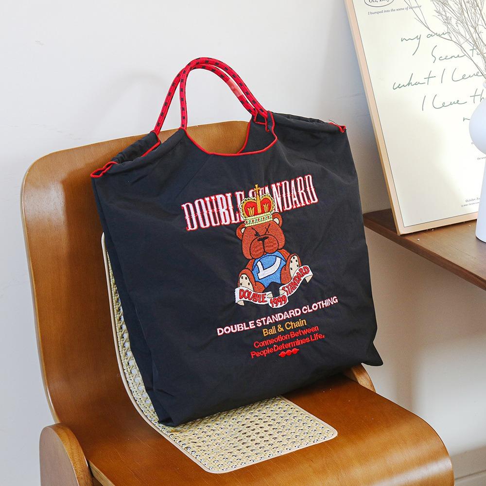 Embroidery Shopping Bag Women'S Fashion Niche Large Capacity Shoulder Bag Tide