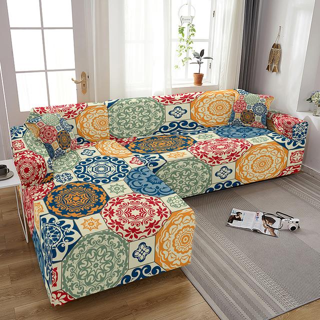 Мраморные чехлы для диванов для гостиной, эластичные чехлы с геометрическим рисунком, чехол для дивана, L-образная форма, Funda De Sof á De Esquina Fundas Para Sof á S