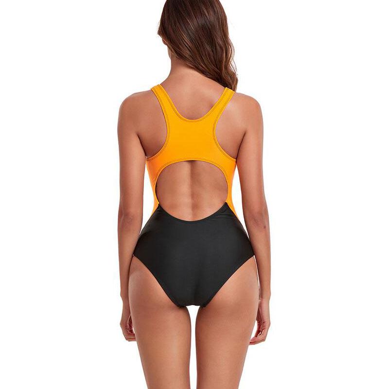 One Piece Swimsuit Padded Women Push Up Swimwear Sport Swimming Suit