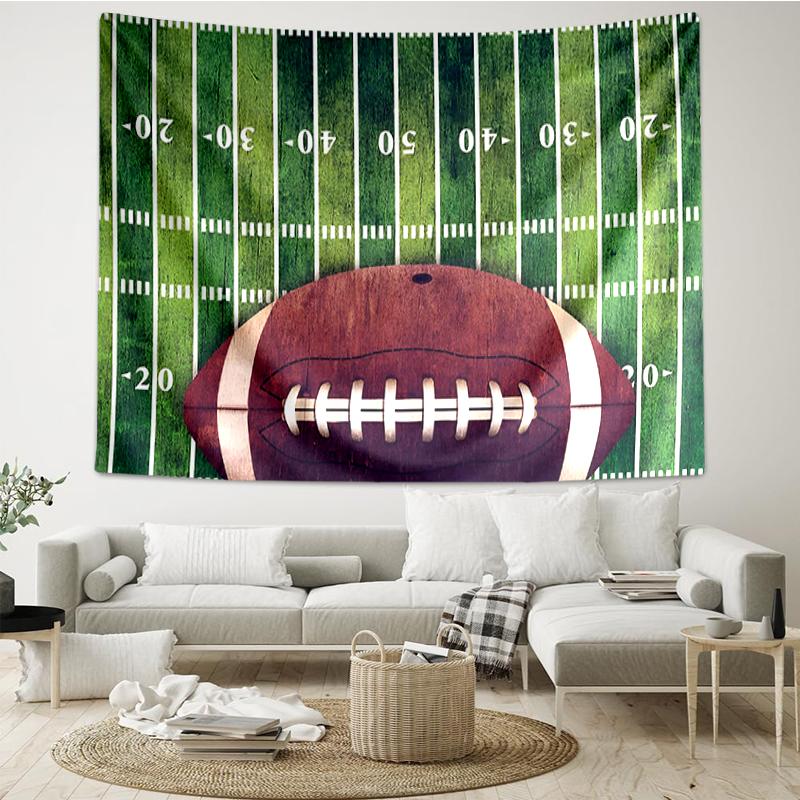 American-football Print Tapestry, Backdrop, Easy Setup, Ideal for Bedroom, Office & Living Room, with Aesthetic Wall Hanging Decor.
