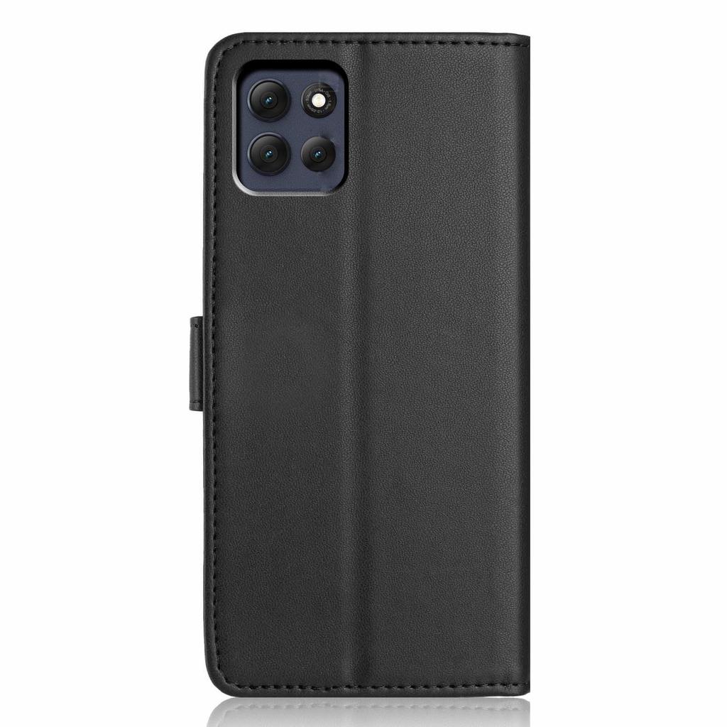 For Motorola Moto G86 Power 5G Wallet Case with Strap/Multiple Card Slots Solid Color Leather Stand Phone Cover