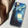 Подходит для iPhone13ProMax, чехол для мобильного телефона Van Gogh, окрашенный в анти-капельный цвет для защиты от падения руки