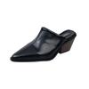 Fashion Comemore Spring Summer New Slippers Sexy Pointed Toe Slip On Baotou Mules Slipper Female Fashion Thick Heel Outdoor Dress Shoes